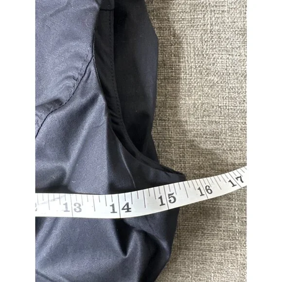 Derek Lam 10 Crosby Black Ruched Button Down Sleeveless Shirt Dress Size 2 - Picture 7 of 9